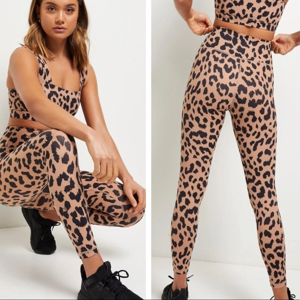 ALL FENIX NWT ANTHROPOLOGIE CHEETAH ANIMAL 7/8TH LEGGINGS SMALL